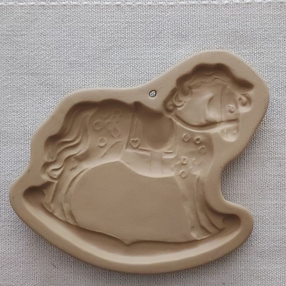 Brown Bag Cookie Art Rocking Horse‎ Hill Design Inc. 1986 Baking Mold Holiday